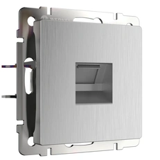 Изображение Розетка Ethernet RJ-45 (cеребряный рифленый) W1181009